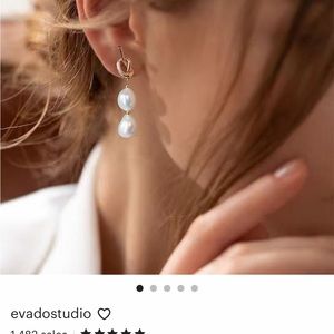 Pearl earrings